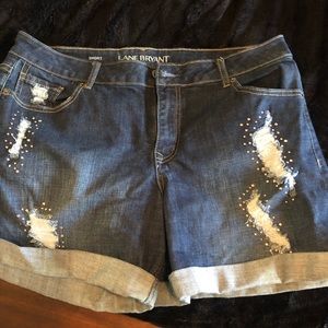 Lane Bryant jean shorts
